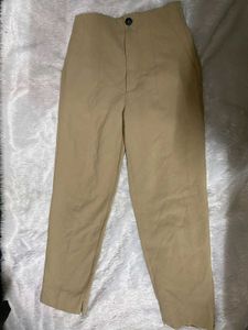 zara high waisted pleated pants