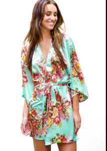 Floral Print Robe