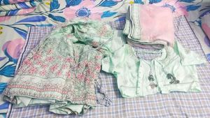 Sea Green Floral Lehenga