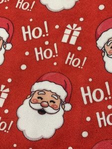 Festive Santa Claus Print Tote Bag