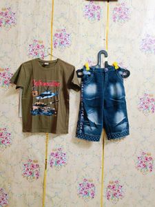 Boy's Outfit with Graphic Tee