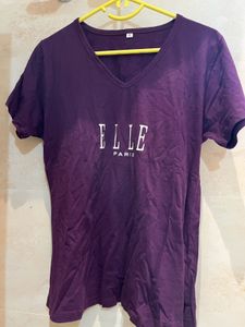 Elle Paris V-Neck Tee