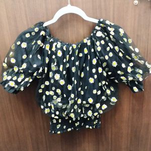 Daisy Print Top