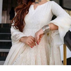 White Embroidered Kurti