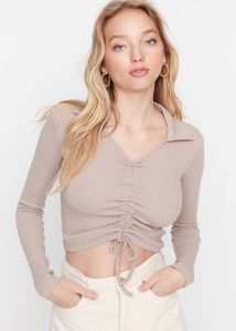 Trendyol Drawstring Full Sleeves Top