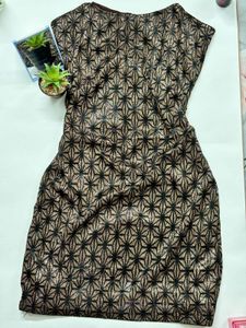 Elegant Patterned Party Dress