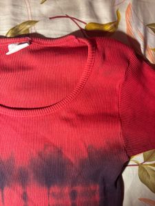 red vintage top