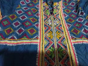 Embroidered Blue Kurta