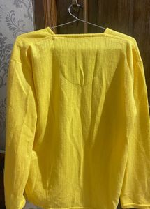 Yellow full sleeves unisex tshirt
