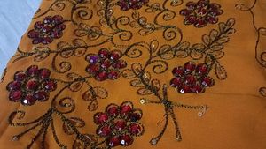 Elegant Orange Saree