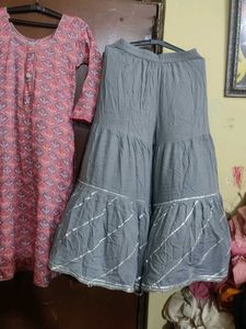Printed Kurta Sharara Set