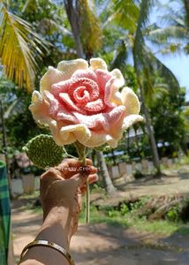Handmade Crochet Rose Flower