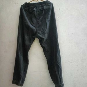 Black Denim Joggers