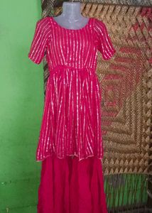 Frock and garara dress with duptta