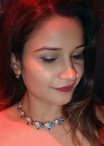 Blue Leaf Necklace Set