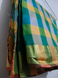 Checkered Silk Saree