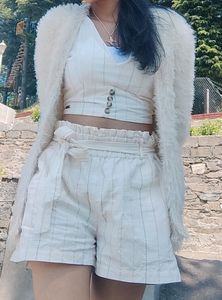 Korean Shorts &amp; Top Cord Set Stylish Pinterest
