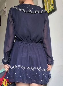 Collared Blue Dress