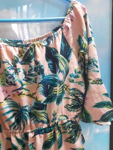 Floral Print Off-Shoulder Jumpsuit