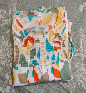 😍Printed Casual multi colour top