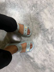 Cute Blue Flower Sandals