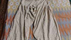 Cream Color Patiyala Pant