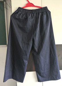 Striped Wide-Leg Culottes