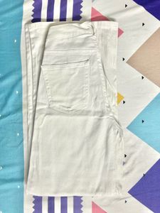 White Wide Leg High Waist Jeans
