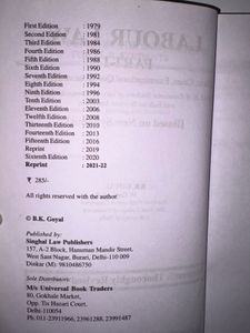 Labour Law-1 Dukki - IP University Syllabus