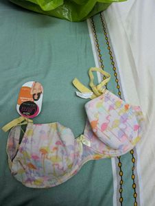 Flamingo Print Bra