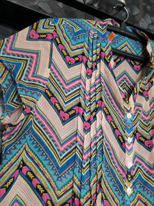 Colorful Chevron Dress