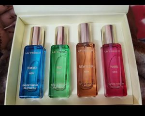 Laa french city of dream Rio Paris Tokyo City Luxury Perfume for him Gift set 4X20 ml Eau de perfume 80ml (for men)