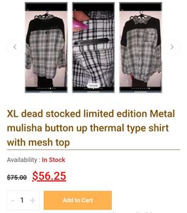 🔥Metal Mulisha Grunge Chic Plaid Shirt🔥