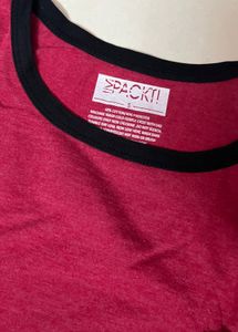 Red Tee With Pocket