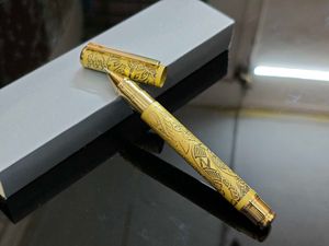 Vintage Engraved Gold Fountain Pen