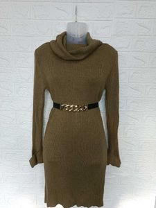Imported Cowl Neck sweater Dress