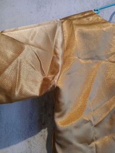 Gold Shimmer Blouse - Size L/XL