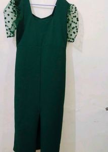 Green  Party Wear Dress