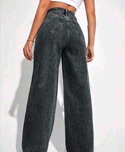 Grey Stright Fit Jeans