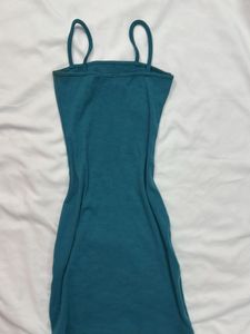 Teal Slip Dress