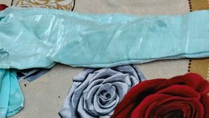 Elegant party organza saree With Stitched Blouse