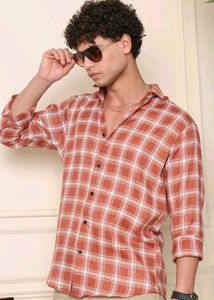 Terra Cotta Plaid Button-Down