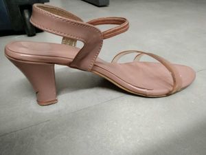 Elegant Pink Heeled Sandals
