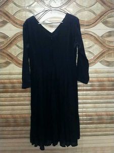Little Black Velvet Dress