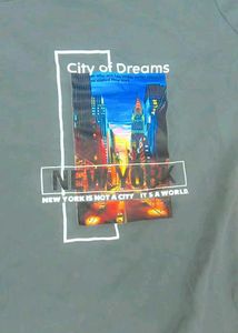 Unique NYC Graphic Print Grey T-Shirt | Premium Qu