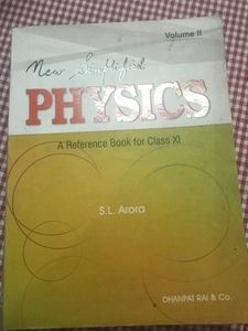 Class 11th Physics SL ARORA TEXTBOOK BOTH PART 1,2