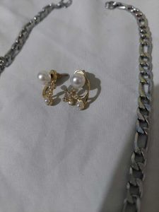 Metal Chain &amp; Earring Set