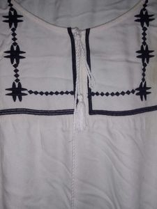 Boho Embroidered Tunic Top