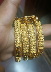 Unused Gold Plated Bangles(Set Of 4)
