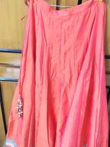 Coral Lehanga Choli Dupatta